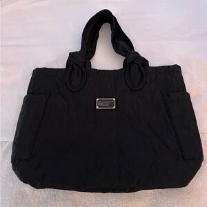 Marc Jacobs Quilted Black Nylon Tate Tote